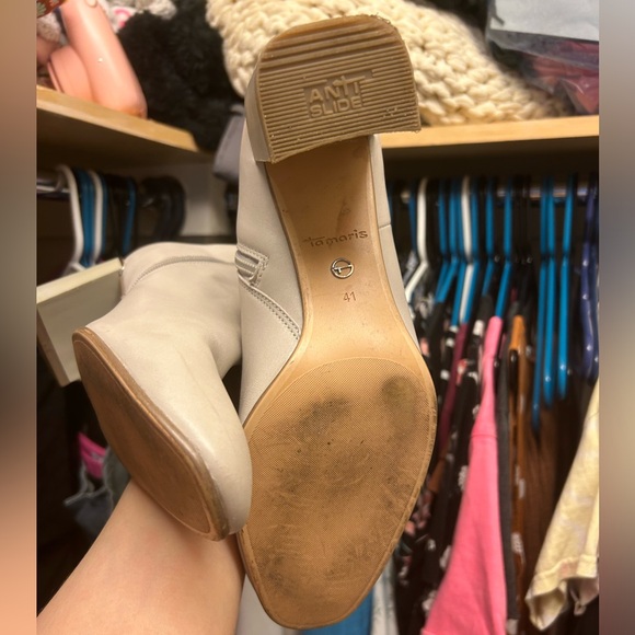 🤍 Tamaris Signe Ice White Ankle Booties 🤍 - Picture 10 of 11